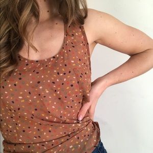 LAST CHANCE Love Culture Sheer Polka Dot Tank